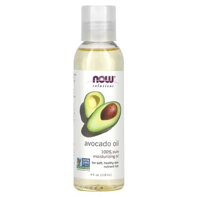 Now Solutions Avocado Oil 100% Pure Moisturizing Oil 118 ml