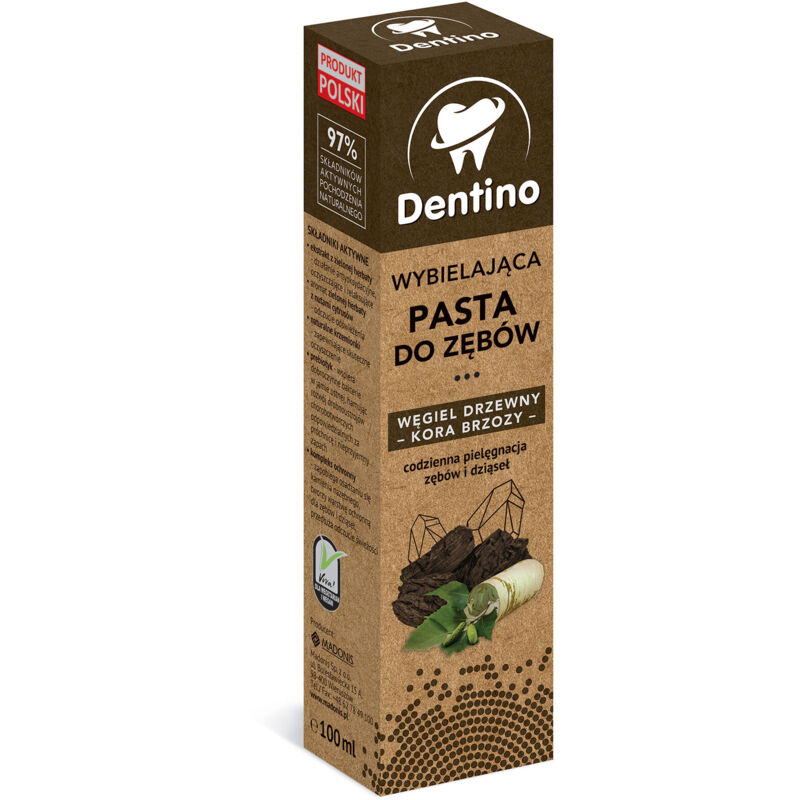 Dentino Whitening Toothpaste with Charcoal & Birch Bark Vegan 100ml