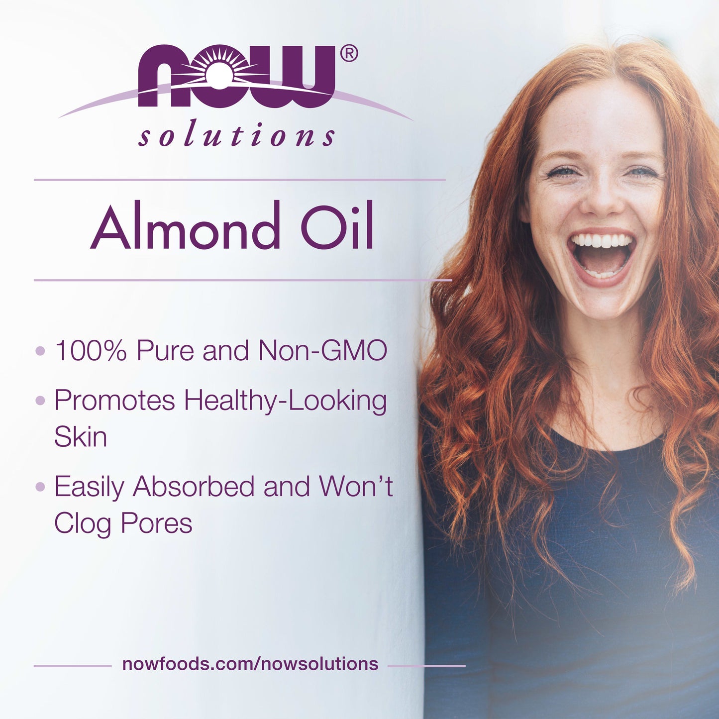 Now Solutions Sweet Almond Oil 100% Pure Moisturizing Oil 118 ml