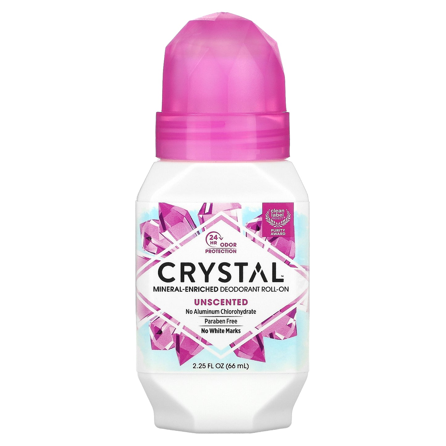 Crystal Mineral Deodorant Roll-On Unscented 66ml