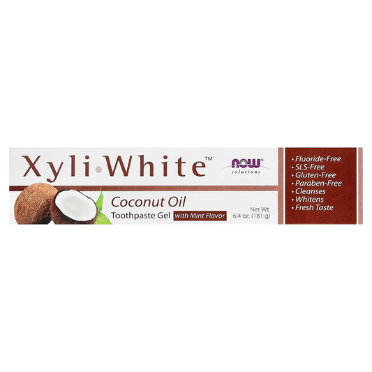 NOW Solutions Xyliwhite Coconut Oil Toothpaste Gel with mint 181 G