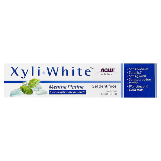 NOW Solutions Xyliwhite Platinum Mint Toothpaste Gel with Baking Soda 181G