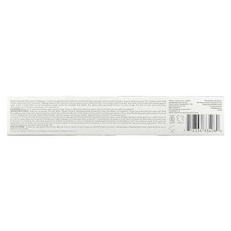 DESERT ESSENCE  COCONUT OIL TOOTHPASTE COCONUT MINT 176 G