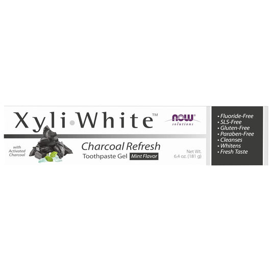 NOW SOLUTION XyliWhite™ Charcoal Refresh Toothpaste Gel 181 G