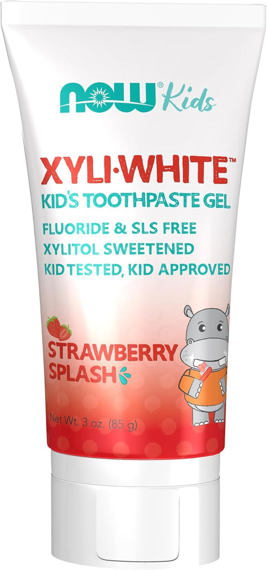 Now Solutions XyliWhite Strawberry Splash Toothpaste Gel for Kids 85g