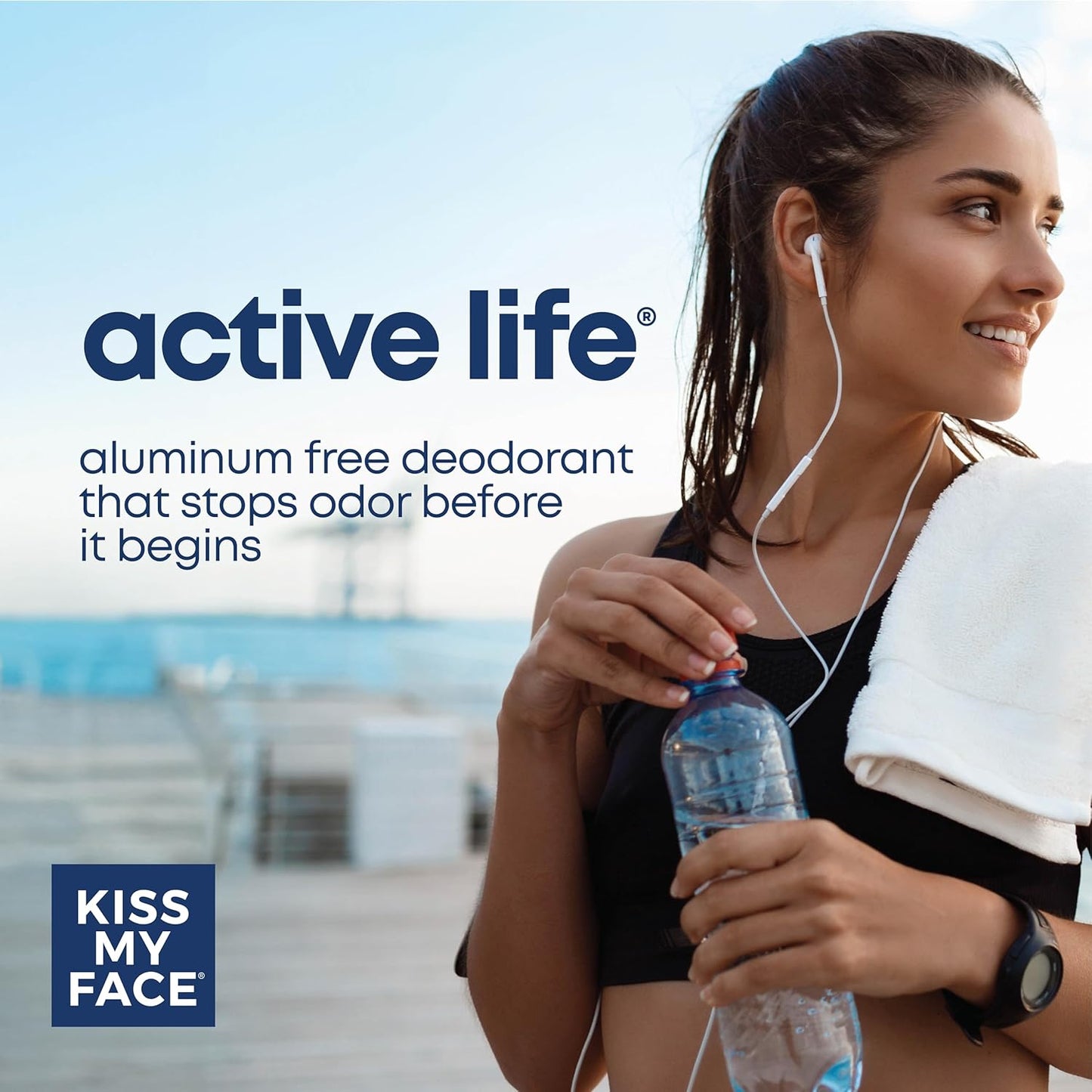 Kiss My Face Active Life Stick Fragrance Free Deodorant 70g