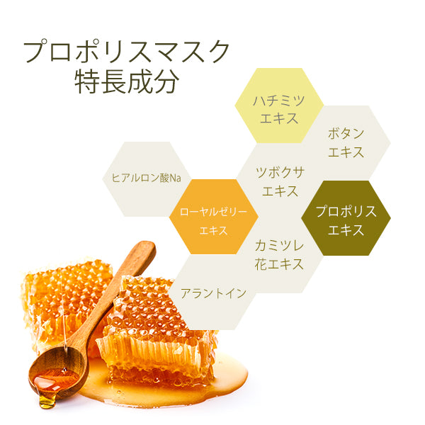 Propolis Face Mask with Honey & Royal Jelly Extract 27ml