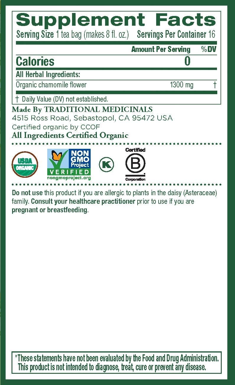 Traditional Medicinals Organic Chamomile 20.8G
