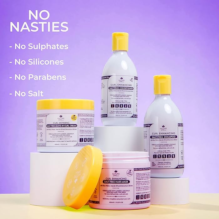 Nature Spell Curl Enhancing Salt Free Shampoo 300ML