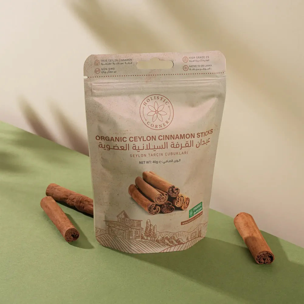 Holistic Corner Organic Ceylon Cinnamon Sticks 40g