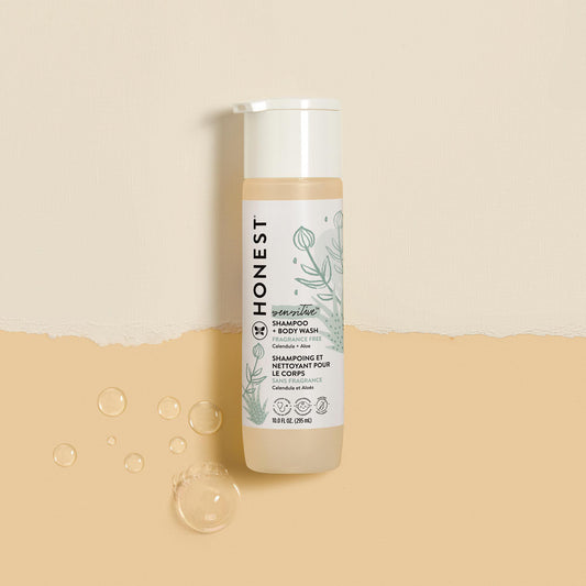 Honest Sensitive Shampoo & Body wash Fragrance Free Calendula + Aloe 295 ML