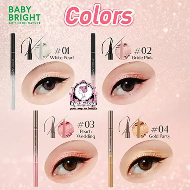 BABY BRIGHT Rosy Rose Eyeliner & Eye Lighter 02 Bride Pink