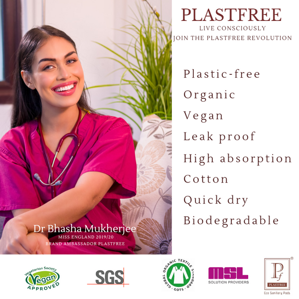 PLASTFREE 100% Organic Cardboard Applicator Tampons - Regular