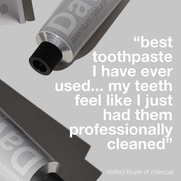 Davids Premium Whitening + Anti-plaque Toothpaste / Natural Mint + Charcoal 149g