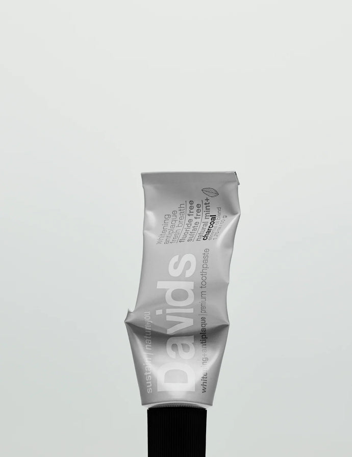 Davids Premium Toothpaste Whitening Antiplaque fresh breath / Natural Mint + Charcoal 50g