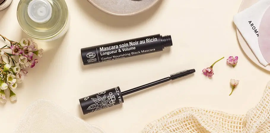 AROMA ZONE NOURISHING BLACK MASCARA WITH ORGANIC CASTOR 10ML