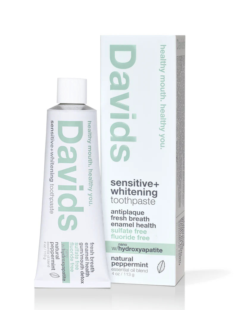 Davids Premium Toothpaste Sensitive Whitening Nano-Hydroxyapatite / Peppermint 50g