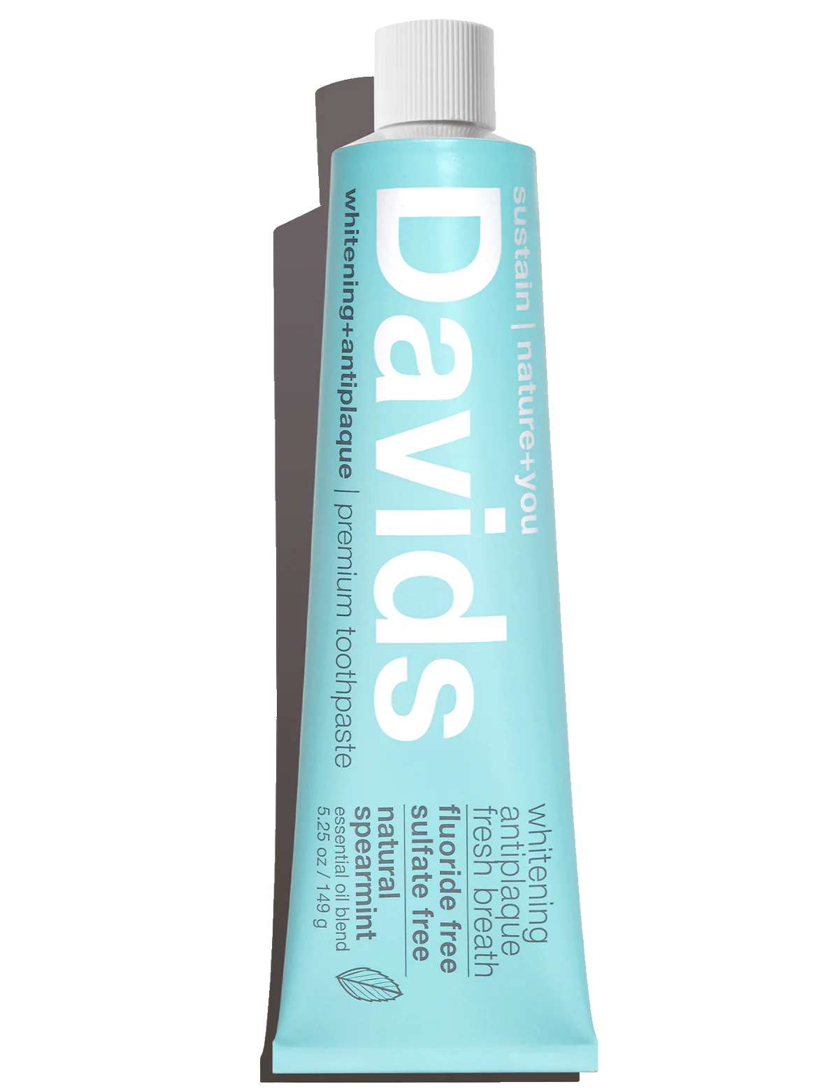 Davids Premium Whitening + Anti-plaque Toothpaste / Spearmint 149g