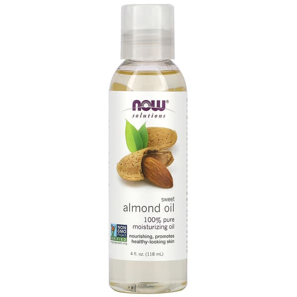 Now Solutions Sweet Almond Oil 100% Pure Moisturizing Oil 118 ml