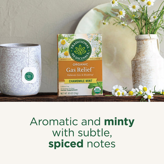 Traditional Medicinals Organic Gas Relief Chamomile Mint 24G