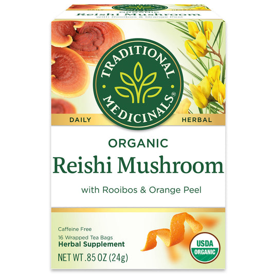 Traditional Medicinals Organic Reishi Mushroom with Rooibos & Orange Peel 24G