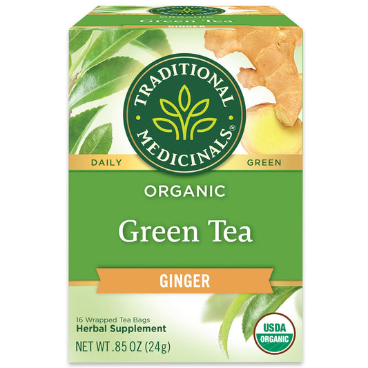 Traditional Medicinals Organic Green Tea Ginger 24G
