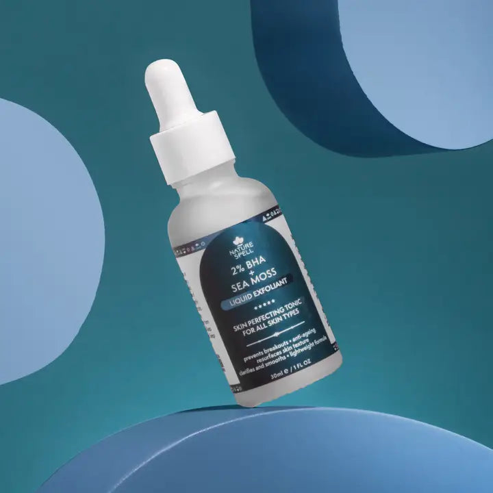 Nature Spell 2% BHA + Sea Moss Liquid Exfoliant (Salicylic Acid) – Skin Perfecting Tonic 30ML