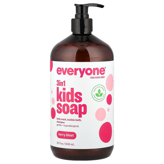 Everyone 3 In 1 Kids Soap Berry Blast (946 ML)