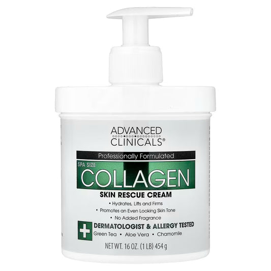 Advanced Clinicals Collagen Skin Rescue Lotion 454g