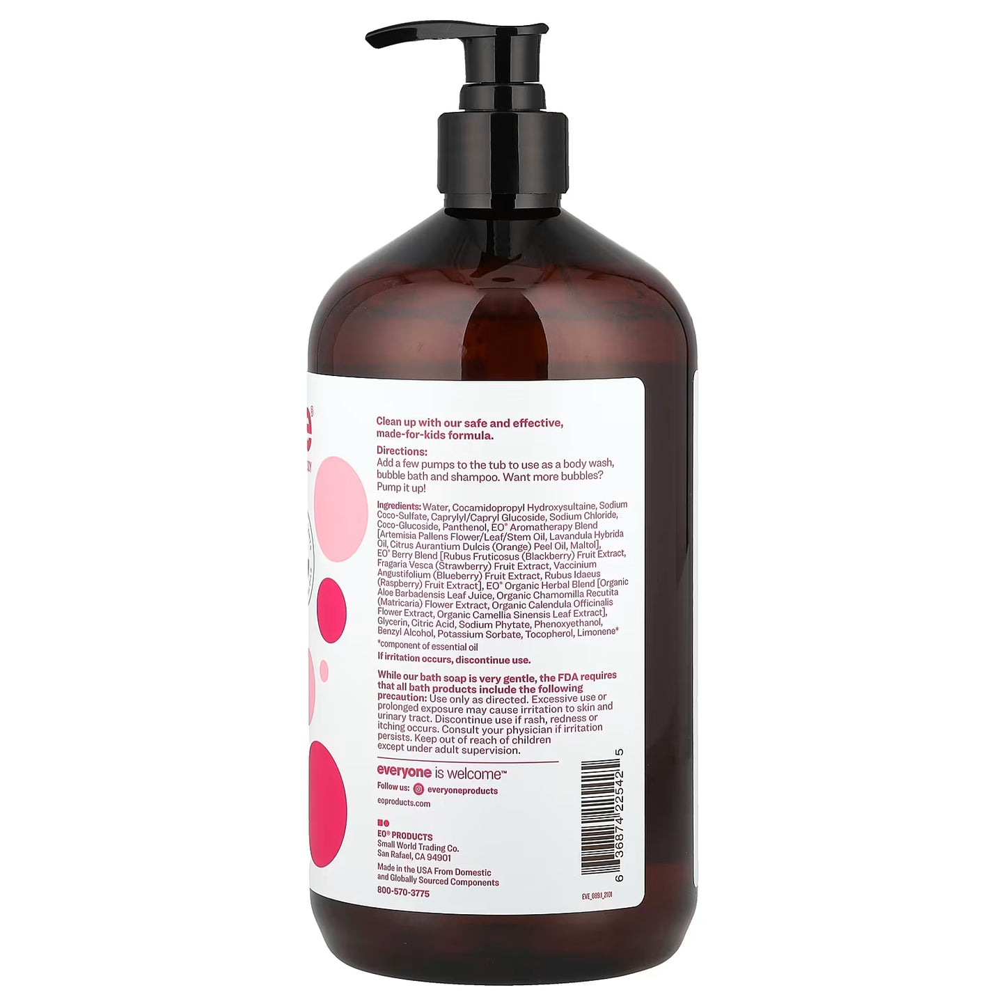 Everyone 3 In 1 Kids Soap Berry Blast (946 ML)