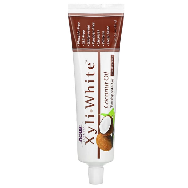 NOW Solutions Xyliwhite Coconut Oil Toothpaste Gel with mint 181G