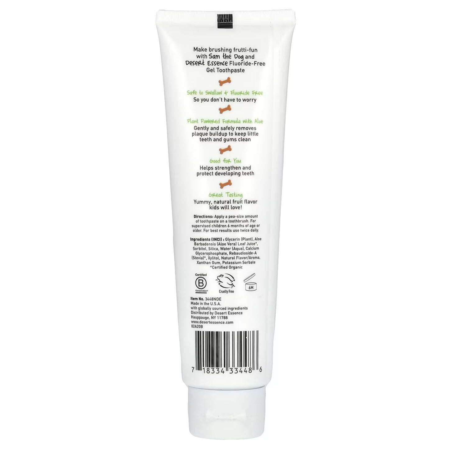 DESERT ESSENCE TUTTI FRUTTI KIDS TOOTHPASTE GEL 133G