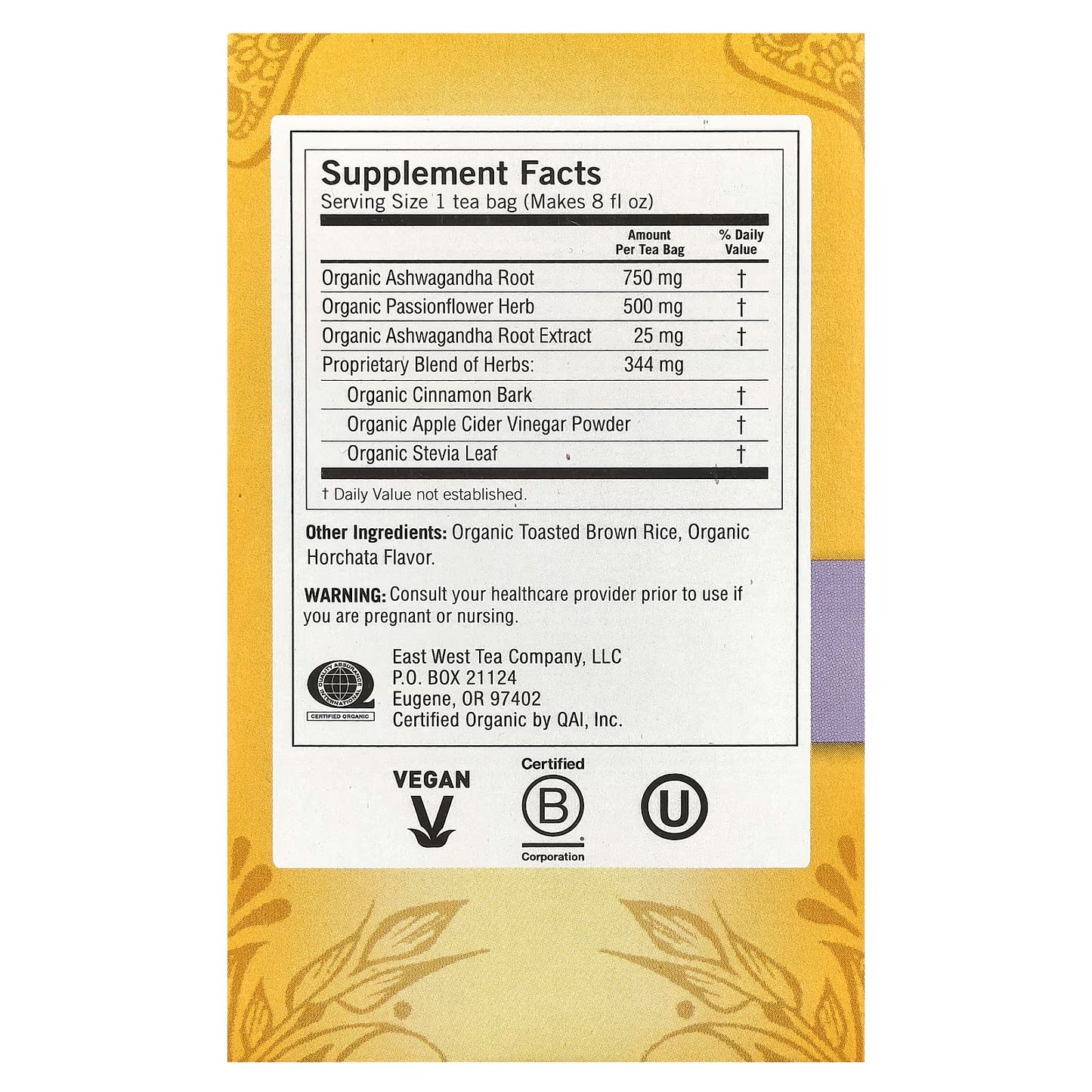 Yogi Tea Stress + Sleep Cinnamon Horchata Supports Stress Response and Restful Sleep 16 tea bags