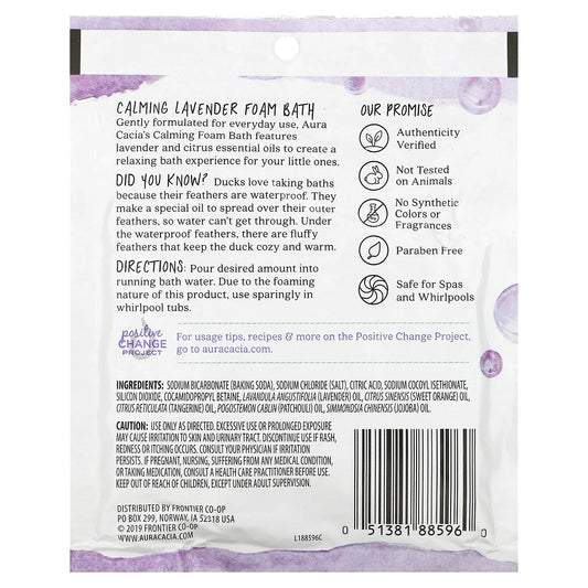 AURA CACIA Foam Bath Calming Lavender 70.9G
