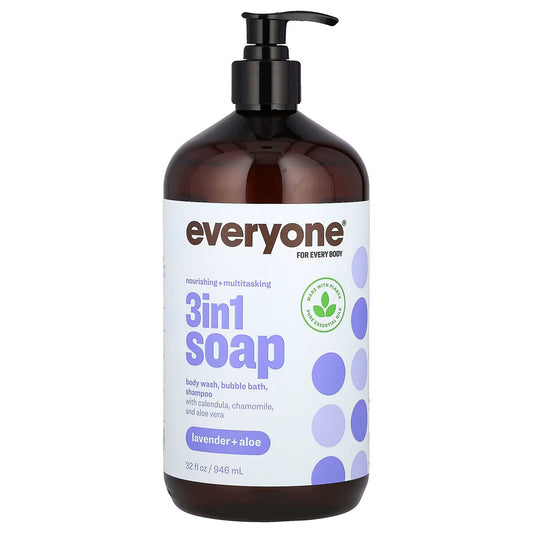 Everyone 3 In 1 Kids Soap Lavender + Aloe (946 ML)