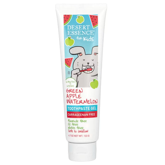DESERT ESSENCE GREEN APPLE WATERMELON KIDS TOOTHPASTE GEL 133G