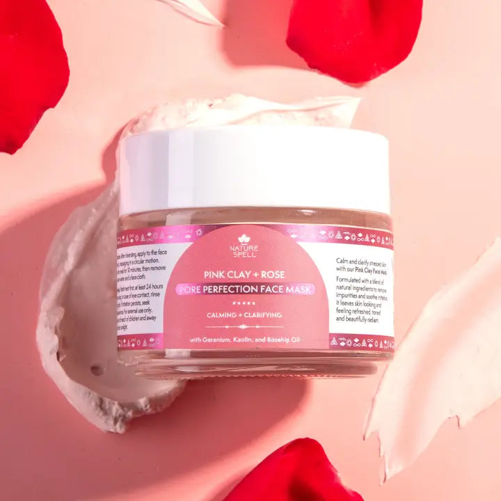Nature Spell Pore Perfection Face Mask Pink Clay & Rose 100ML