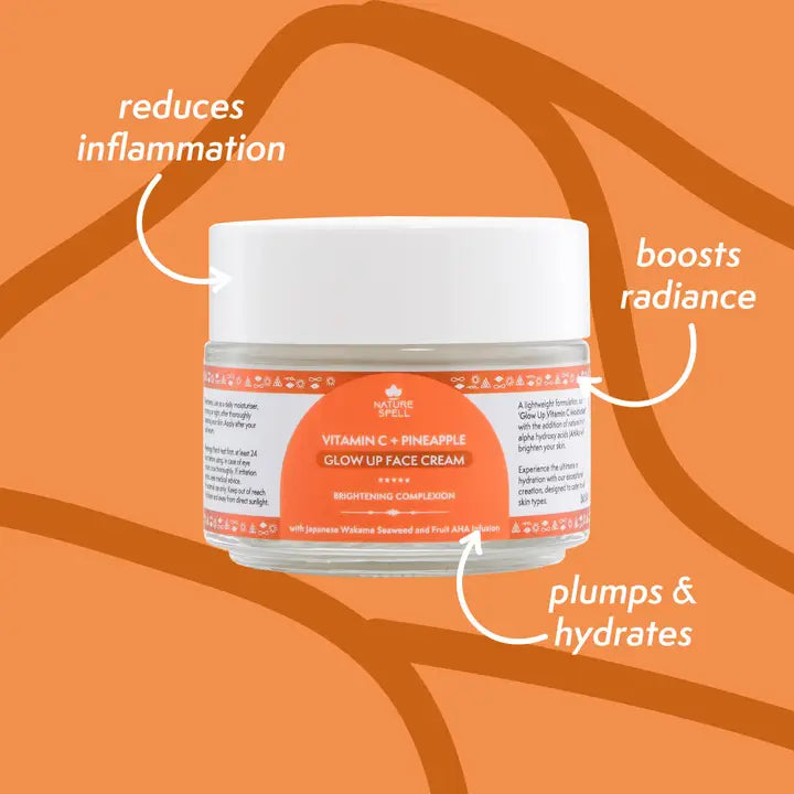 Nature Spell Glow Up Face Cream Vitamin C & Pineapple 100ML