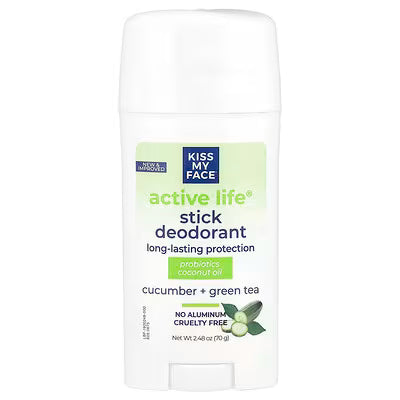Kiss My Face Active Life Stick Cucumber Green Tea Deodorant 70g