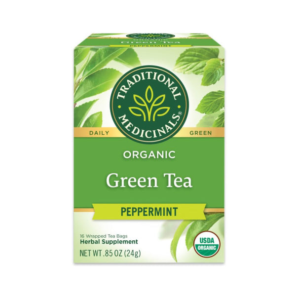 Traditional Medicinals Organic Green Tea Peppermint 24G