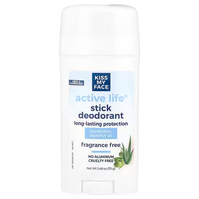 Kiss My Face Active Life Stick Fragrance Free Deodorant 70g