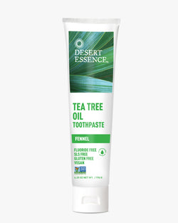 DESERT ESSENCE TEA TREE OIL TOOTHPASTE- FENNEL 176G