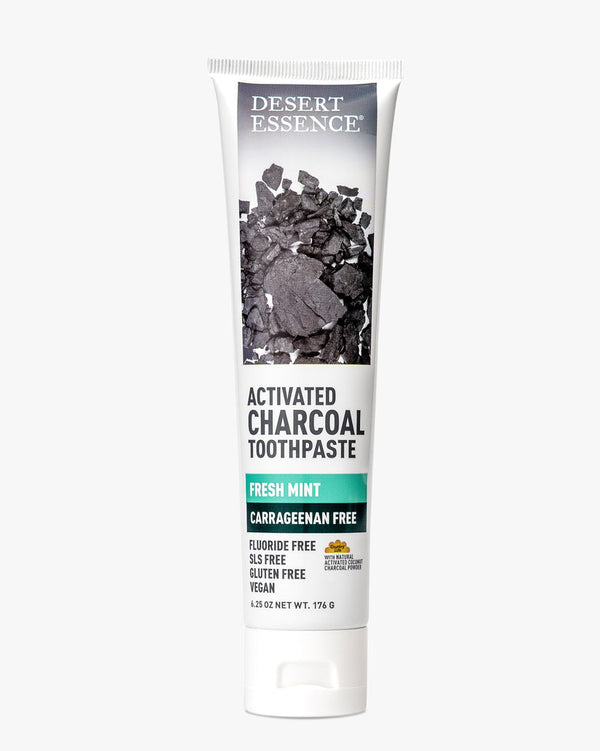 DESERT ESSENCE ACTIVATED CHARCOAL TOOTHPASTE - FRESH MINT 176G