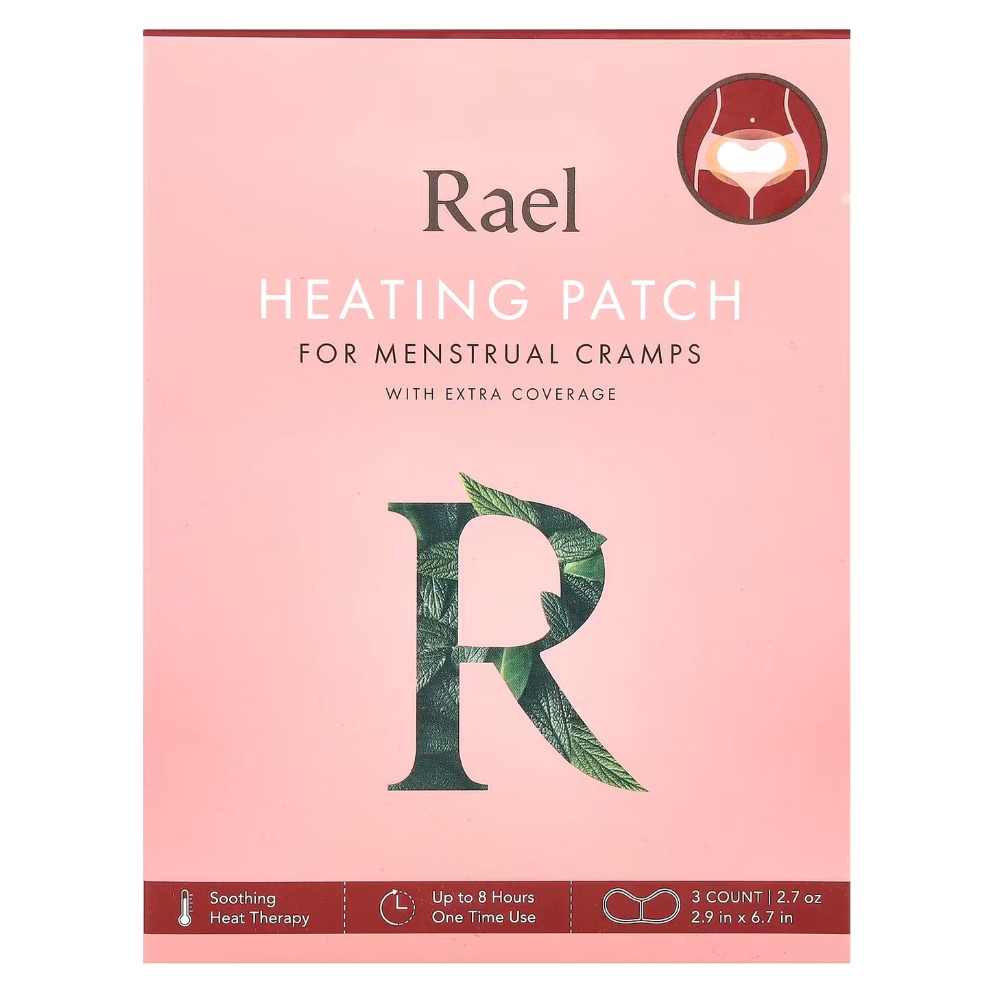 Rael Extra Coverage Heating Patch 3ct
