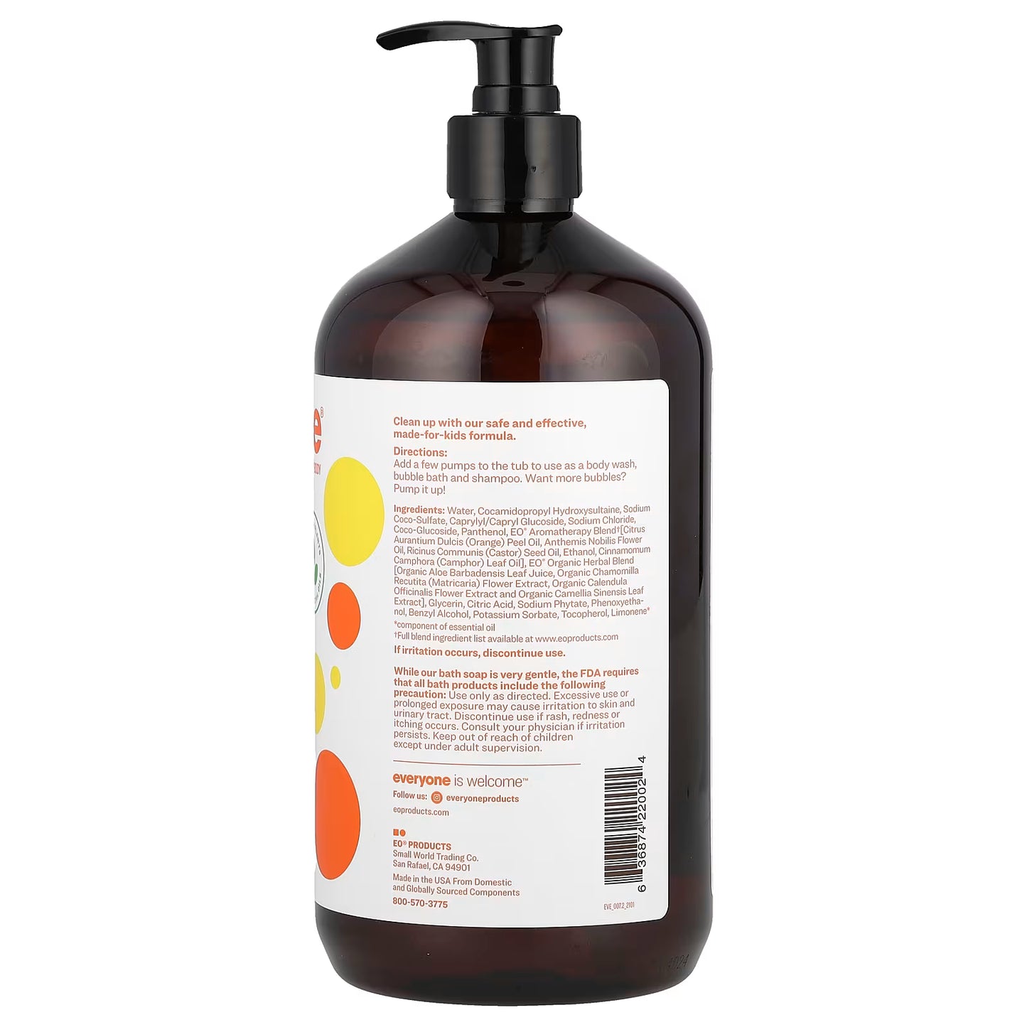 Everyone 3 In 1 Kids Soap Orange squeeze (946 ML)