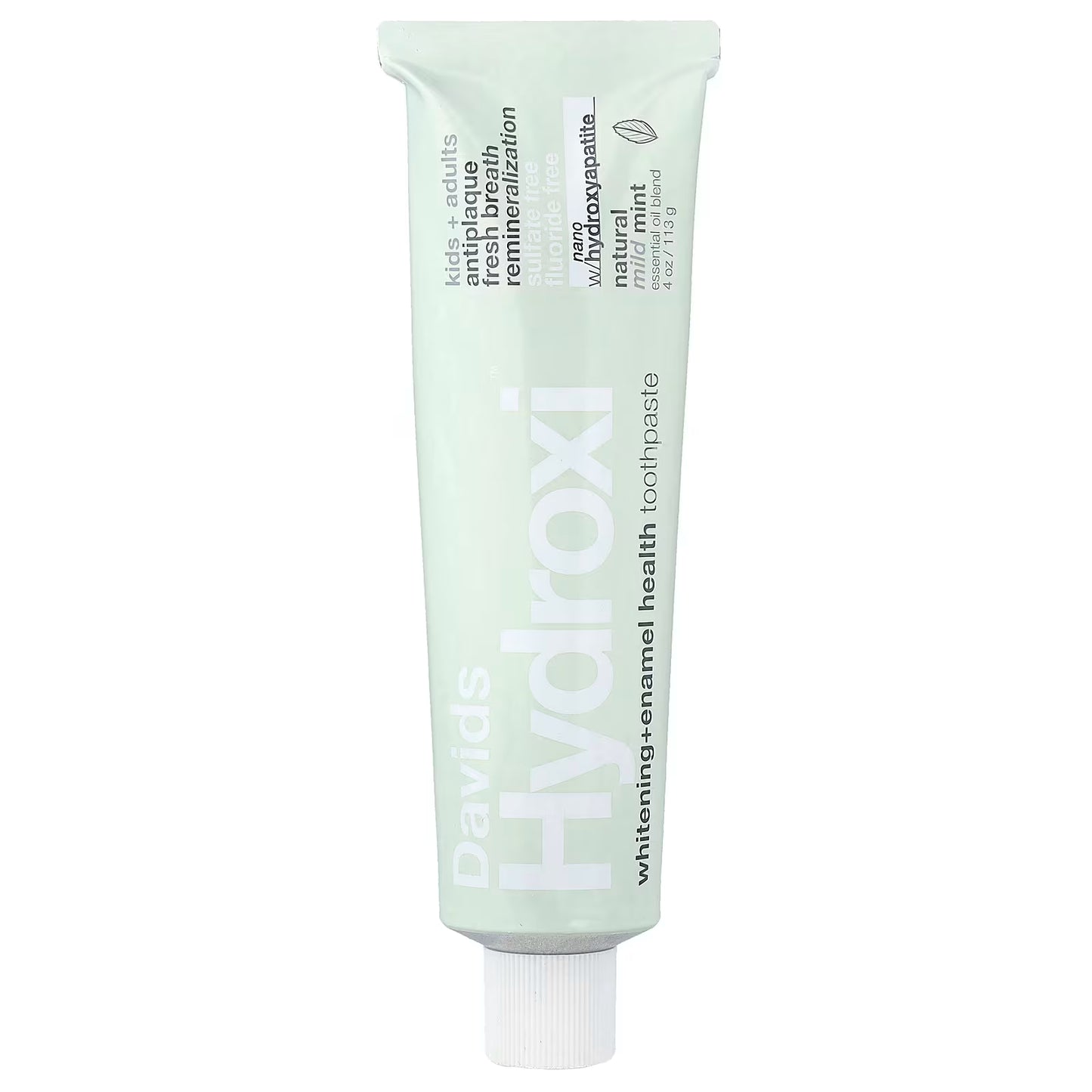 Davids Hydroxi Kids & Adults Whitening  Enamel Health Toothpaste  Natural Mild Mint 113g