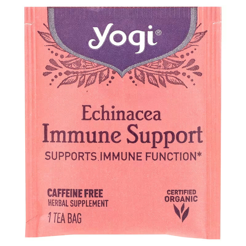 Yogi Tea Immune Support Echinacea Supports Immune Function 16 tea bags