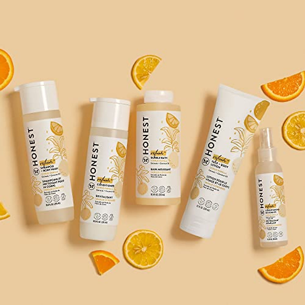 Honest Refresh Conditioner Citrus Vanilla Extracts + Coconut 295 ML