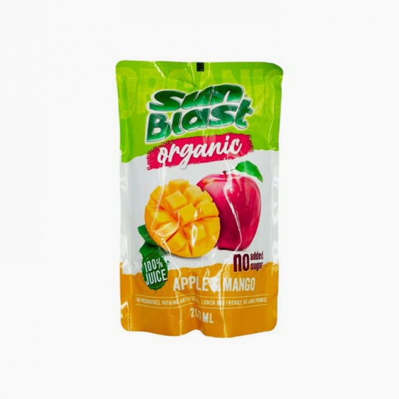 Sun Blast Organic Apple & Mango Juice 200ml