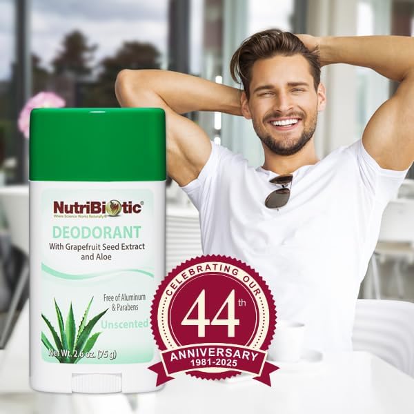 NutriBiotic Unscented with Grapefruit Seed Extract and Aloe 75g